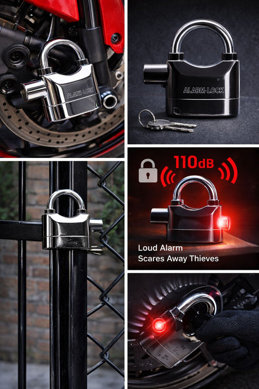 Anti-Theft Alarm Lock for Bike & Gate